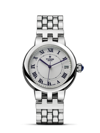 Tudor - 35800-0001  Clair de Rose 34 Stainless Steel / Silver-Roman/ Bracelet