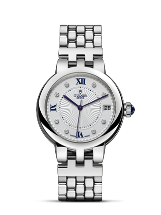 Tudor - 35800-0004  Clair de Rose 34 Stainless Steel / Silver-Diamond / Bracelet