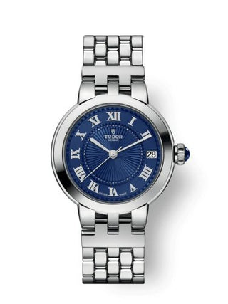 Tudor - 35800-0009  Clair de Rose 34 Stainless Steel / Blue / Bracelet