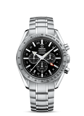 Omega - 3581.50.00  Speedmaster Broad Arrow Co-Axial GMT Stainless Steel / Black / Bracelet