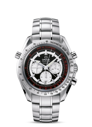 Omega - 3582.51.00  Speedmaster Broad Arrow Co-Axial Rattrapante Stainless Steel / Inverted Panda / Bracelet