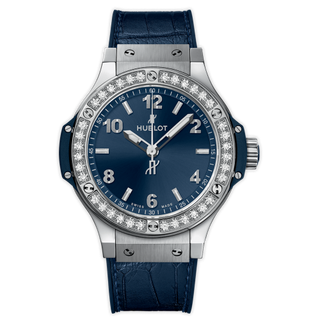 Hublot - 361.SX.7170.LR.1204  Big Bang 38 Quartz Stainless Steel - Diamond / Blue / Rubber