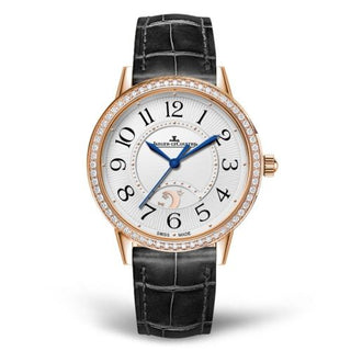 Jaeger-LeCoultre - 3612421  Rendez-Vous Night & Day Large Pink Gold / Diamond / Silver / Alligator