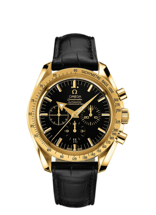 Omega - 3651.50.31  Speedmaster Broad Arrow Yellow Gold / Black