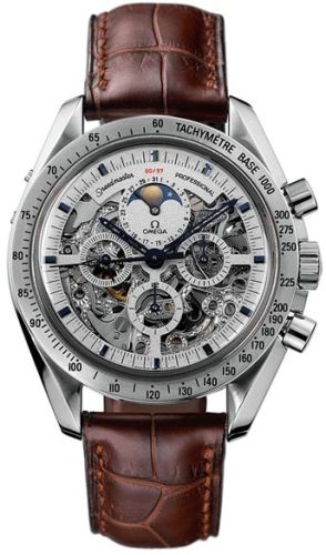 Omega - 3688.30.32  Speedmaster Professional Moonphase Platinum / Skeleton