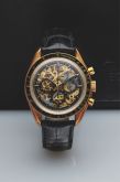 Omega - 3696.50.31  Speedmaster Professional Yellow Gold / Skeleton / Alligator / Jubilee