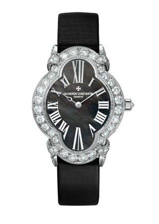 Vacheron Constantin - 37640/000G-B659  Heures Créatives Romantique White Gold - Diamond / Black MOP