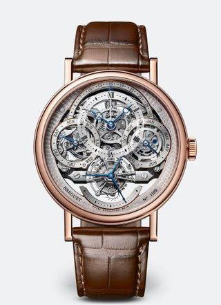 Breguet - 3795BR/1E/9WU  Tourbillon Perpetual Calendar Skeleton 3795 Rose Gold / Silver