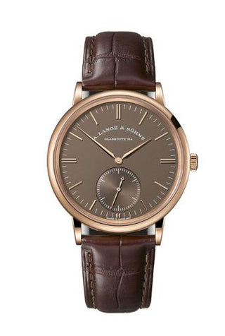 A. Lange & Söhne - 380.042  Saxonia Automatik Pink Gold / Terra Brown Ginza