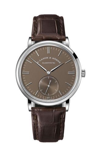 A. Lange & Söhne - 380.044  Saxonia Automatik White Gold / Terra Brown Ginza