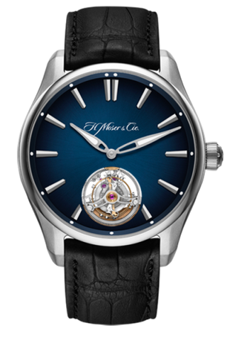 H. Moser & Cie - 3804-1201  Pioneer Tourbilon Red Gold / Midnight Blue