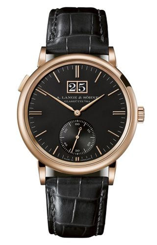 A. Lange & Söhne - 381.031  Saxonia Outsize Date Pink Gold / Black