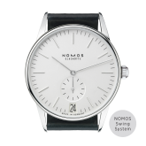 Nomos Glashütte - 381  Orion 38 Date White / Open Case Back