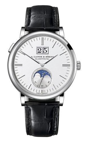 A. Lange & Söhne - 384.026  Saxonia Moonphase White Gold / Silver