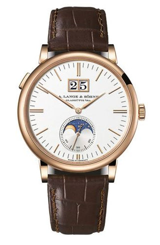 A. Lange & Söhne - 384.032  Saxonia Moonphase Pink Gold / Silver