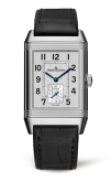 Jaeger-LeCoultre - 3848420  Reverso Classic Large Duoface Small Seconds Stainless Steel / Silver / Alligator