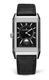 Jaeger-LeCoultre - 3848420  Reverso Classic Large Duoface Small Seconds Stainless Steel / Silver / Alligator