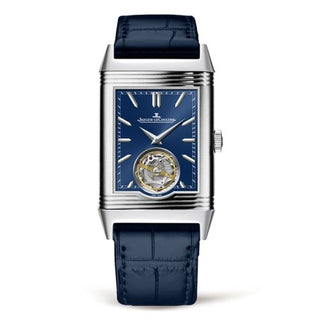 Jaeger-LeCoultre - 3926480  Reverso Tribute Tourbillon Platinum / Blue / Alligator