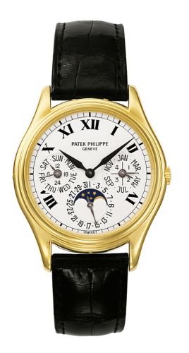 Patek Philippe - 3940J-025  Perpetual Calendar 3940 Yellow Gold / Painted Roman