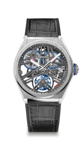 Zenith - 40.9000.4805/75.R582  Defy Fusee Tourbillon Platinum / Skeleton / Alligator