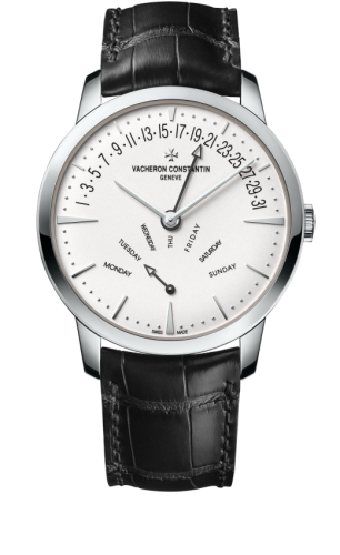 Vacheron Constantin - 4000U/000G-B112  Patrimony Retrograde Day-Date White Gold / Silver