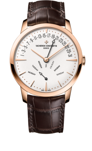 Vacheron Constantin - 4000U/000R-B110  Patrimony Retrograde Day-Date Pink Gold / Silver