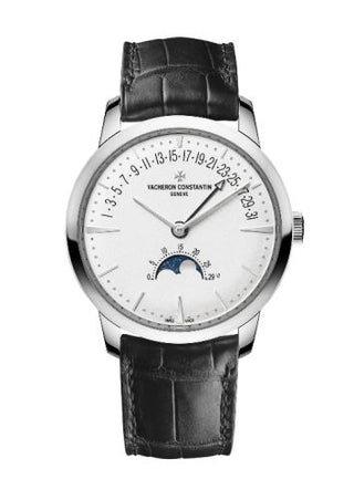 Vacheron Constantin - 4010U/000G-B330  Patrimony Moon Phase and Retrograde Date White Gold / Silver