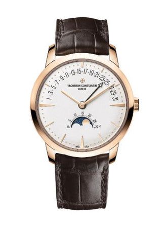 Vacheron Constantin - 4010U/000R-B329  Patrimony Moon Phase and Retrograde Date Pink Gold / Silver