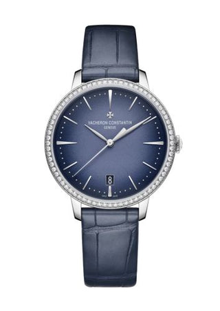 Vacheron Constantin - 4115U/000G-B908  Patrimony Self-Winding 36.5 White Gold - Diamond / Blue