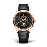 Jaeger-LeCoultre Master Control Chronograph Calendar Pink Gold / Silver / Alligator (413257J)