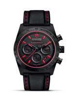 Tudor Fastrider Black Shield Ceramic / Black-Red / Rubber (42000CR-0002)