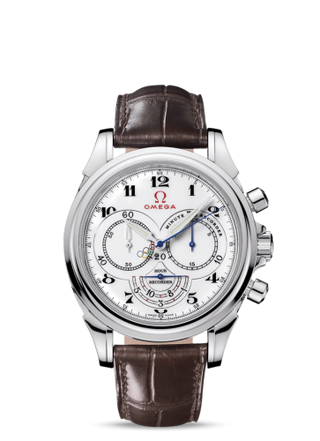 Omega - 422.13.41.50.04.001  De Ville Co-Axial 41 Chronoscope Stainless Steel / White / Olympic