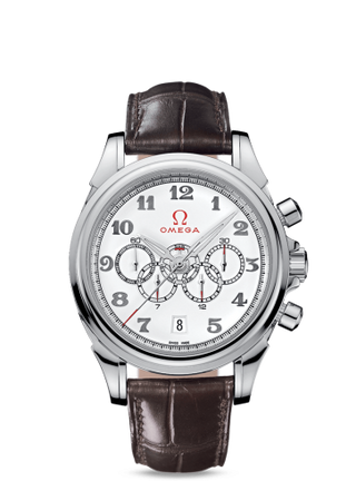 Omega - 422.13.41.52.04.001  De Ville Co-Axial 41 Chronograph Stainless Steel / White / Olympic Timeless