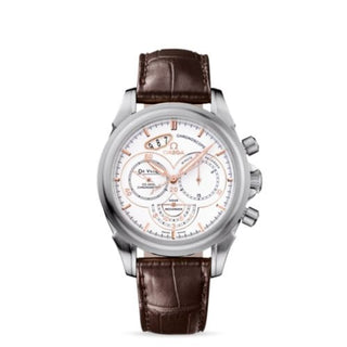 Omega - 422.13.41.50.04.002  De Ville Co-Axial 41 Chronoscope Stainless Steel / White / St Moritz