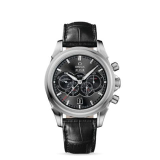 Omega - 422.13.41.52.06.001  De Ville Co-Axial 41 Chronograph 4 Counters Stainless Steel / Grey / Alligator