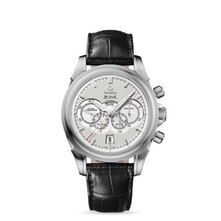 Omega - 422.53.41.52.09.001  De Ville Co-Axial 41 Chronograph 4 Counters White Gold / Ivory / Alligator