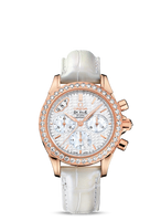 Omega De Ville Co-Axial 35 Chronograph Stainless Steel Diamond / Brown / Strap (422.58.35.50.05.001)