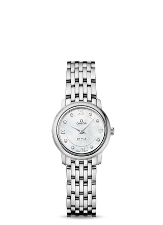 Omega - 424.10.24.60.55.001  De Ville Prestige Quartz 24.4 Stainless Steel / MOP / Bracelet