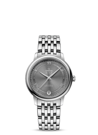 Omega - 424.10.33.20.06.001  De Ville Prestige Co-Axial 32.7 Stainless Steel / Vintage Grey  / Bracelet