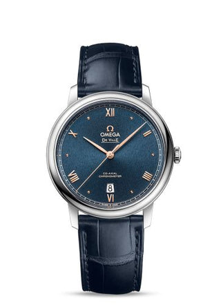 Omega - 424.13.40.20.03.004  De Ville Prestige Co-Axial 39.5 Stainless Steel / Blue Sunburst