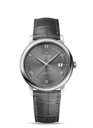 Omega - 424.13.40.20.06.001  De Ville Prestige Co-Axial 39.5  Stainless Steel / Vintage Grey