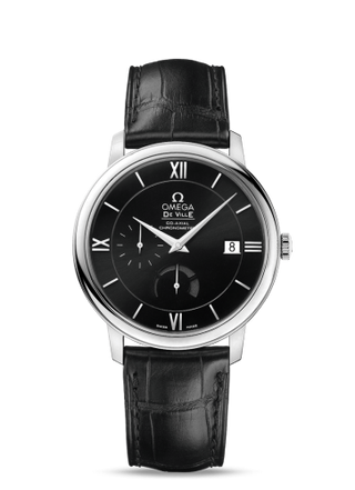 Omega - 424.13.40.21.01.001  De Ville Prestige Co-Axial 39.5 Power Reserve Stainless Steel / Black