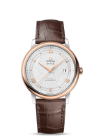 Omega De Ville Prestige Co-Axial 39.5 Stainless Steel / Red Gold / Vintage Silk Silver / Bracelet (424.23.40.20.02.002)