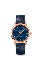 Omega De Ville Prestige Co-Axial 32.7 Yellow Gold / Blue (424.53.33.20.53.001)