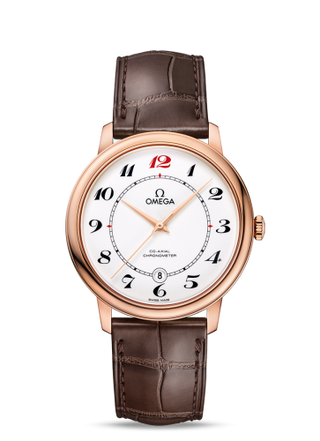 Omega - 424.53.40.20.04.004  De Ville Prestige Co-Axial 39.5 Red Gold / Enamel / 50th Anniversary