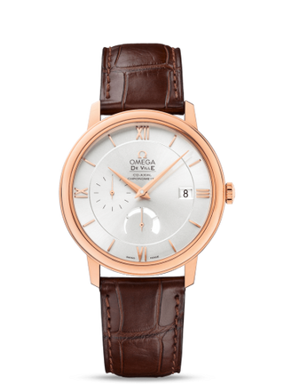 Omega - 424.53.40.21.02.001  De Ville Prestige Co-Axial 39.5 Power Reserve Red Gold / Silver