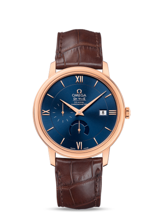 Omega - 424.53.40.21.03.002  De Ville Prestige Co-Axial 39.5 Power Reserve Red Gold / Blue