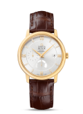 Omega - 424.53.40.21.52.001  De Ville  Prestige Co-Axial 39.5 Power Reserve Yellow Gold / Silver