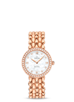 Omega De Ville Prestige Dewdrop Quartz 27.4 Red Gold / Diamond (424.55.27.60.55.004)