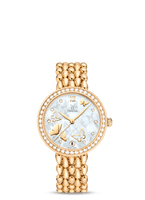 Omega De Ville Prestige Dewdrop Co-Axial 32.7 Red Gold / MOP  Butterfly / Diamond / Bracelet (424.55.33.20.55.008)